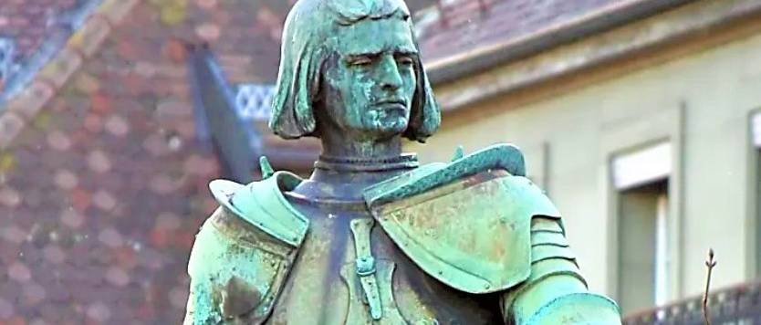 Svájc leghíresebb középkori  lovagja is otthagyta a kézjegyét Dávid király sírjánál